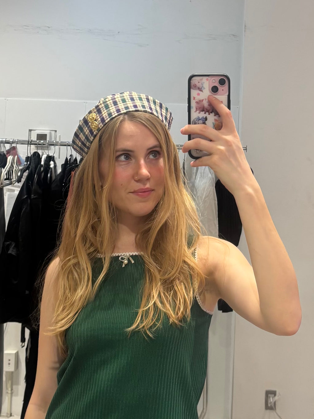Plaid Sailor Hat