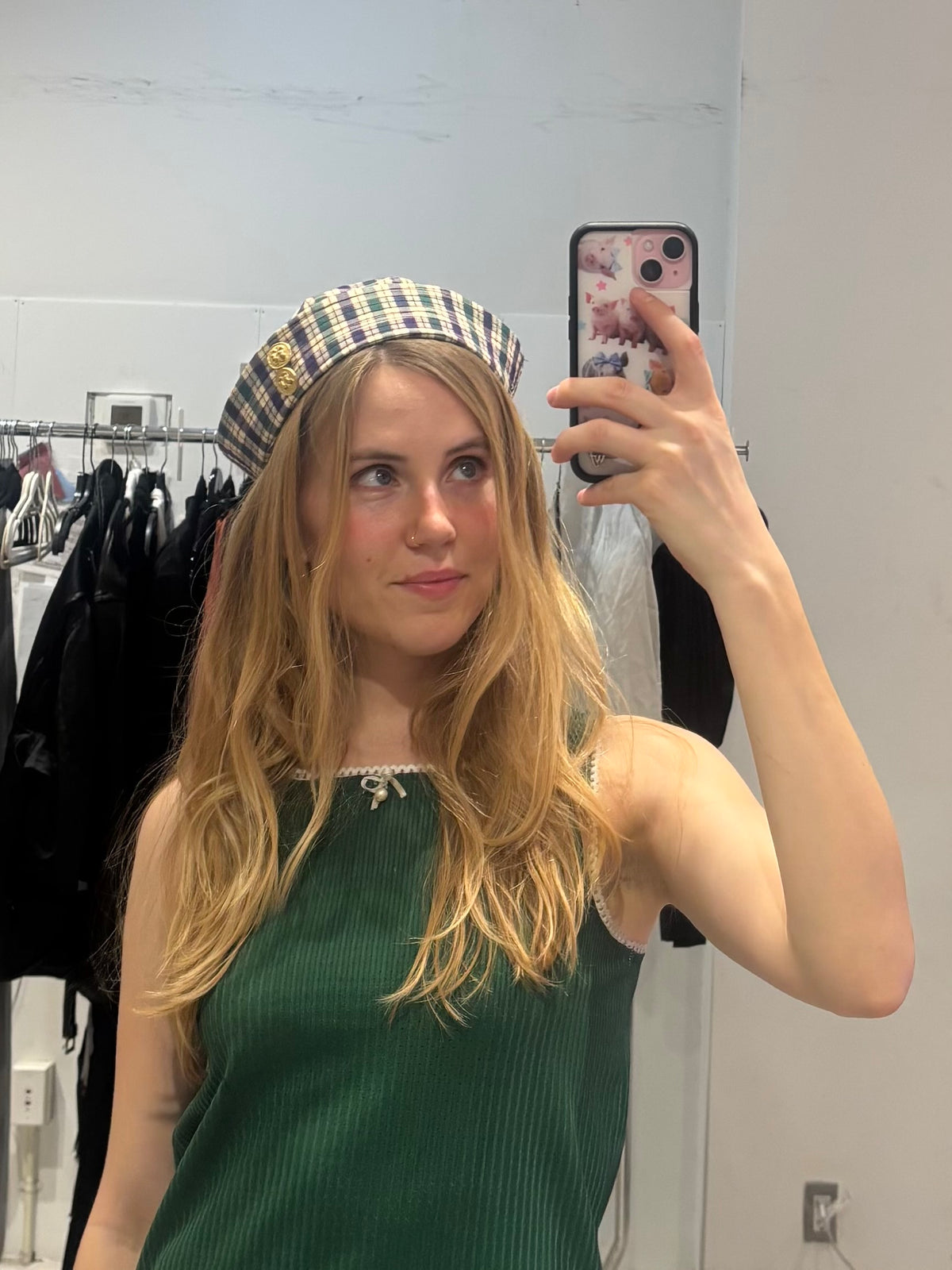 Plaid Sailor Hat